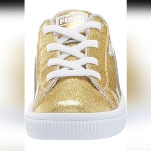 Puma Basket Platform Glitter Shoes Size US :7C UK: 6 NWOT